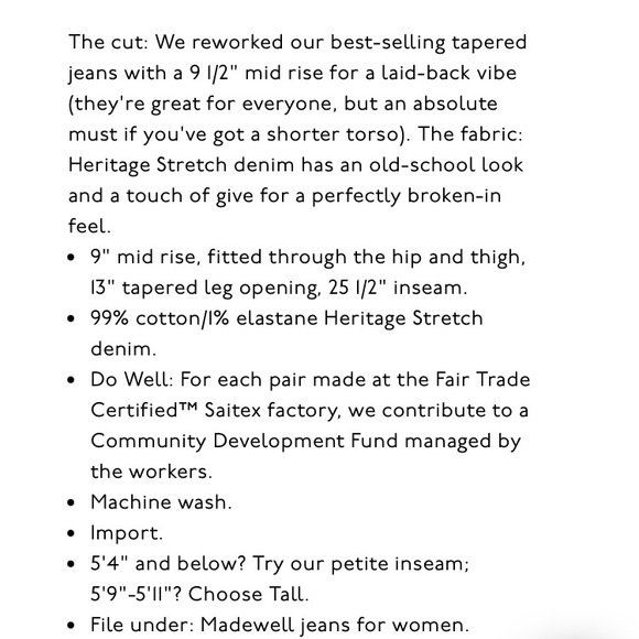 Madewell perfect vintage mid-rise jean - Picture 8 of 8